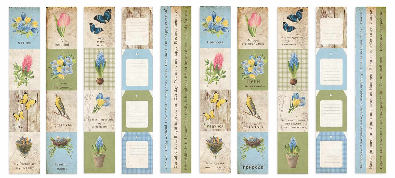 Набор двусторонней бумаги для скрапбукинга Botany spring 30,5x30,5 см, 10 листов - Фото 10