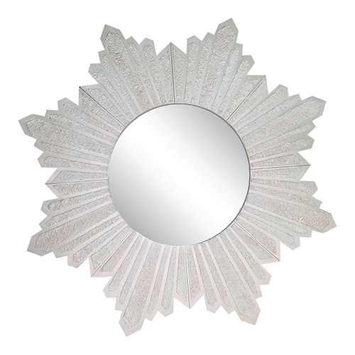 Spiegel Sonne Silber mit Textur, Satz für Kreativität #23 - Fabrika Decoru