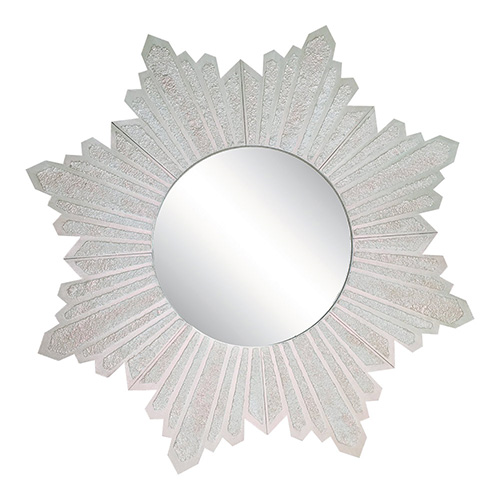 Mirror Sun Silver with texture, DIY Kit for creativity #23