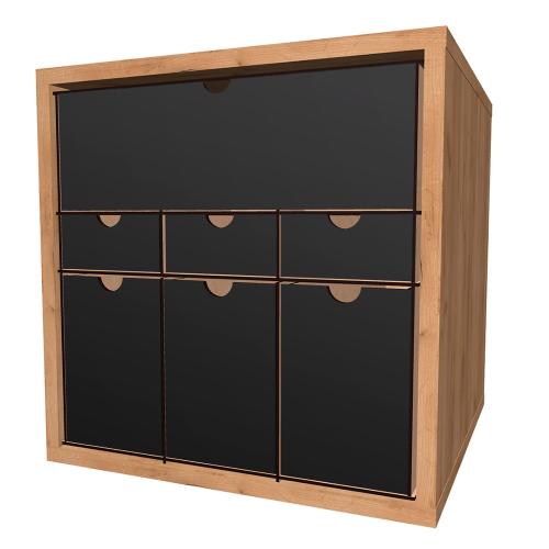 DIY Furniture organizer for stationery, art, sewing supplies, etc. 365mm x 365mm x 385mm, kit #01 - foto 3