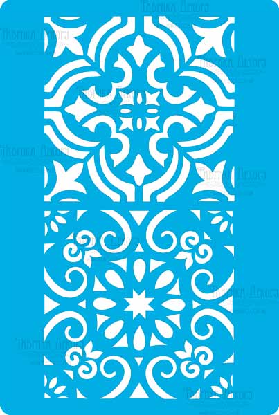 Stencil for crafts 15x20cm "Ornament border 1" #324