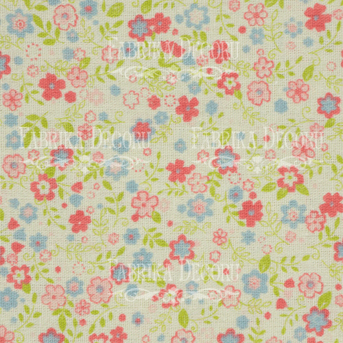 Fabric cut piece 35X75 Flower mood  