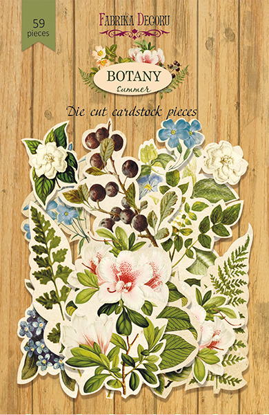 набор высечек, коллекция botany summer, 59шт