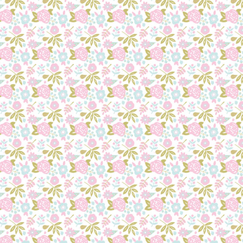 Double-sided scrapbooking paper set Scandi Baby Girl 8"x8", 10 sheets - foto 4