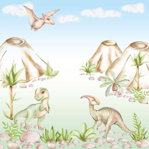 Double-sided scrapbooking paper set Dinosauria 8"x8", 10 sheets - foto 3