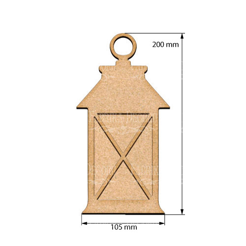  Art board Decorative lantern 1 10,5х20 cm - foto 0