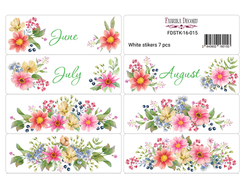 набор наклеек для журналинга и планеров #16-015