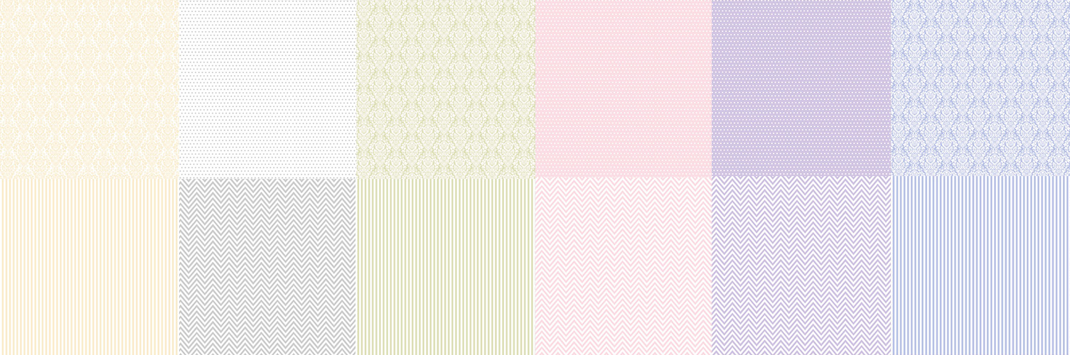 Double-sided scrapbooking paper set Classic Chic 12”x12” 12 sheets   - foto 0