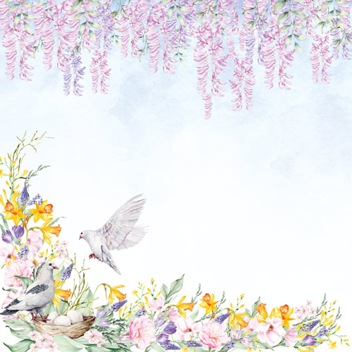 Zestaw papieru do scrapbookingu Tender spring, 20cm x 20cm - foto 0  - Fabrika Decoru