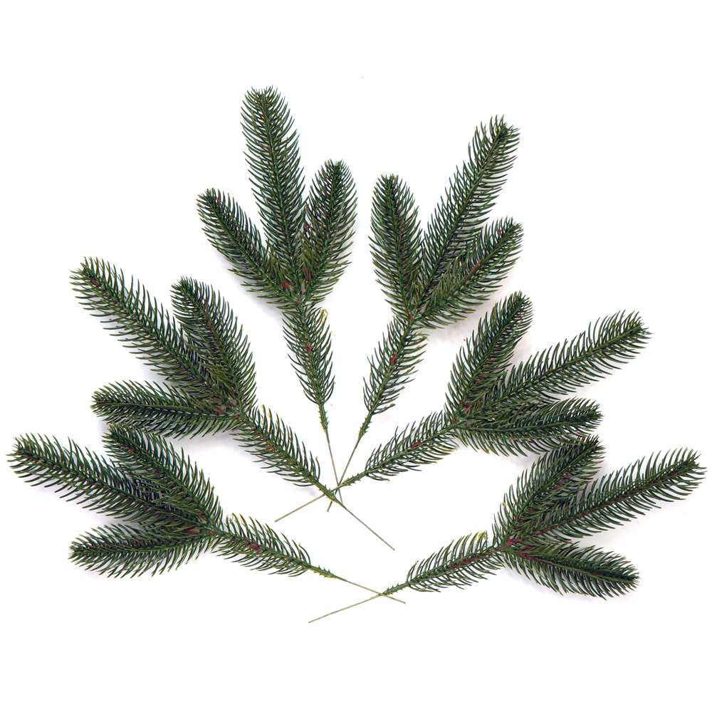 Set of artificial Christmas tree branches Green maxi 6 pcs