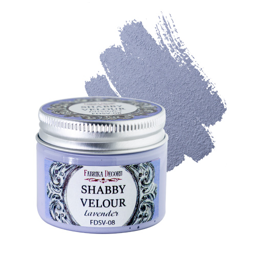Shabby Veloursfarbe Lavendel - Fabrika Decoru