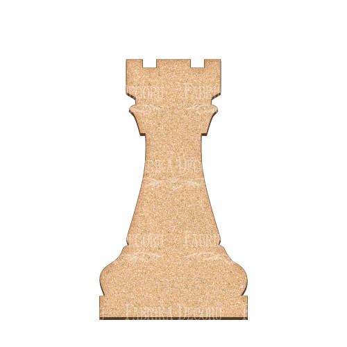 Art board Figura szachowa - Wieża, 10,5x20cm  - Fabrika Decoru