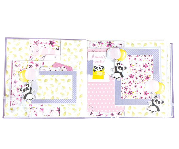 Children's photoalbum "Baby girl", 20cm x 20cm, DIY creative kit #02 - foto 6