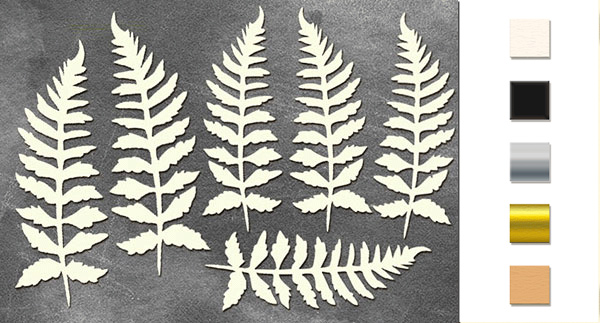 Zestaw tekturek "Botany autumn 4" #157 - Fabrika Decoru