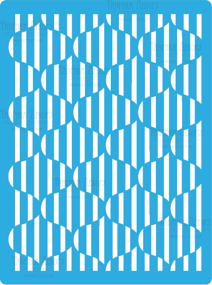 трафарет многоразовый 15x20см иллюзия форм #138 фабрика декору