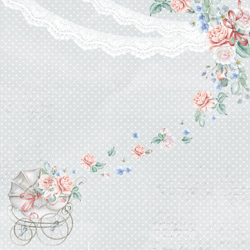 Колекція паперу для скрапбукінгу Shabby baby girl redesign, 30,5 см x 30,5 см, 10 аркушів - фото 1