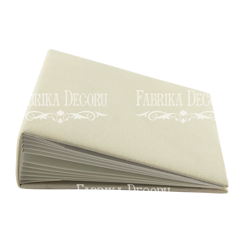 Blank album with a soft fabric cover Ivory 20cm х 20cm