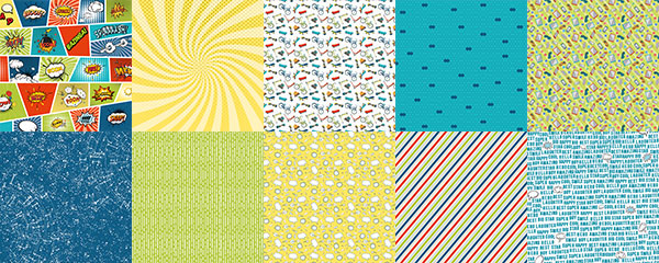 Double-sided scrapbooking paper set Cool Teens 8"x8", 10 sheets - foto 0