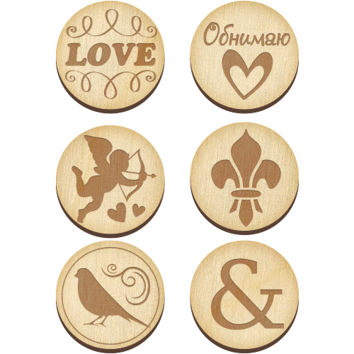 Set of buttons for decorating #262