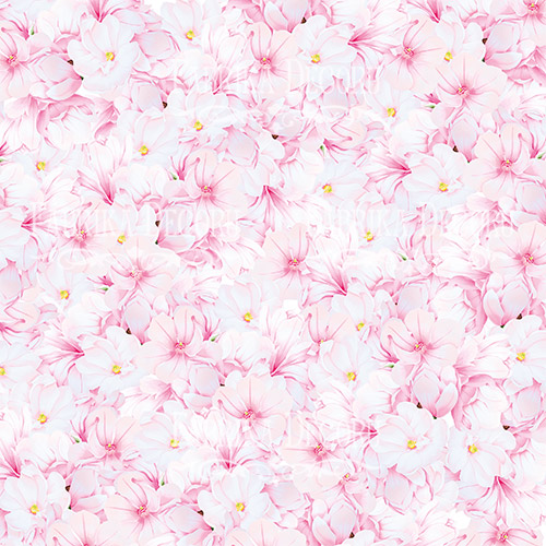 Sheet of double-sided paper for scrapbooking Magnolia in bloom #24-02 12"x12"