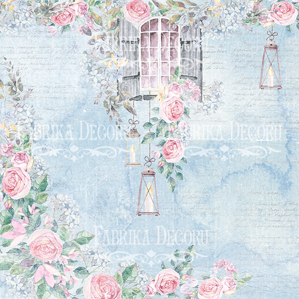 Zestaw papieru do scrapbookingu "Shabby love" 20x20 cm - foto 0  - Fabrika Decoru