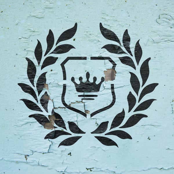 Stencil for decoration XL size (30*30cm), Crest with crown #061 - foto 2