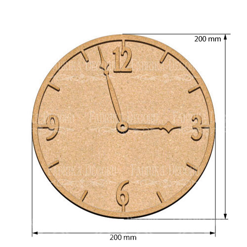  Art board Clock 4 20х20 cm - foto 0