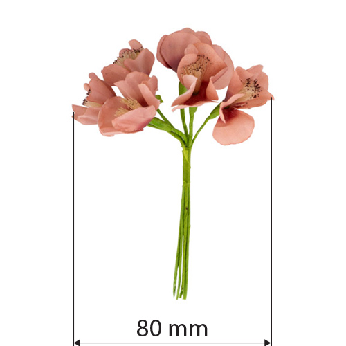 Wiązka dzwonków karpackich, kolor angielski różowy, 6 szt - foto 0  - Fabrika Decoru