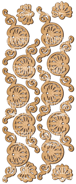 set of mdf ornaments for decoration #98