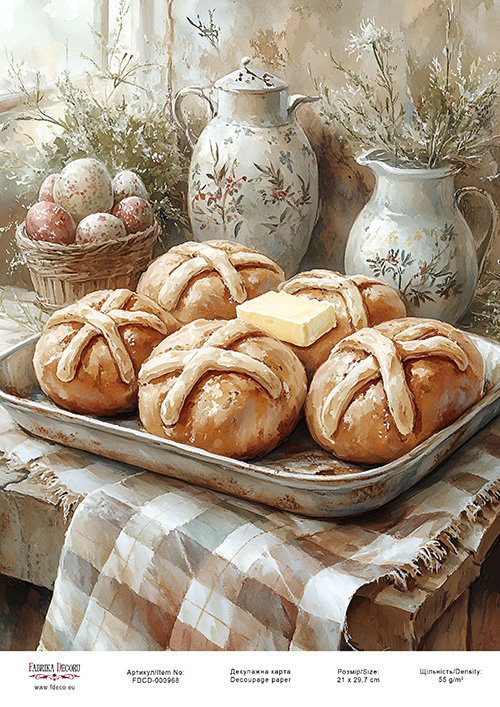 декупажная карта «пасхальный уют-07» #000968, 21см x 29,7см фабрика декору
