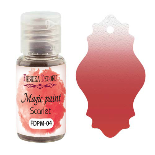 Trockenfarbe Magic Paint Scarlett 15ml - Fabrika Decoru