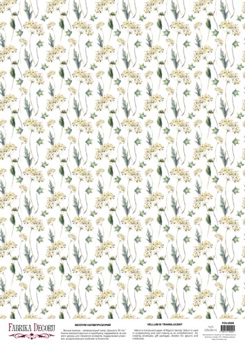deco vellum colored sheet herbarium, a3 (11,7" х 16,5")