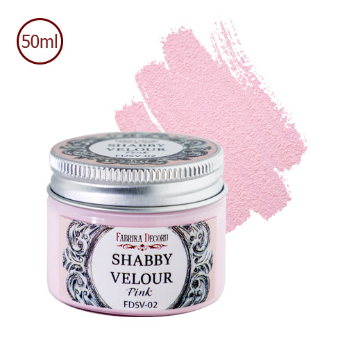 Shabby Veloursfarbe Pink - Fabrika Decoru