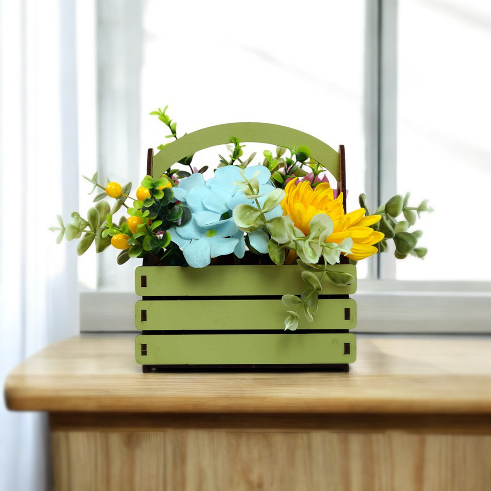 Seifenblumen-Bouquet „Frühlingskorb“, 250 x 250 x 260 mm - foto 4  - Fabrika Decoru