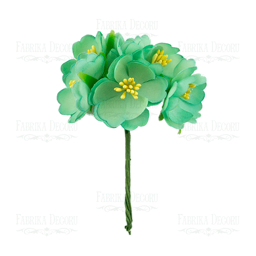 Kwiaty jaśminu, kolor Mennica, 6 szt - Fabrika Decoru