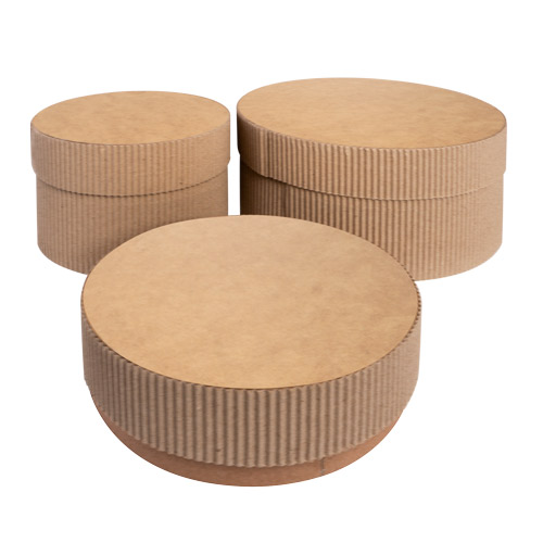 Set of gift boxes Kraft in Eco style, Circle-2, #11 - foto 0