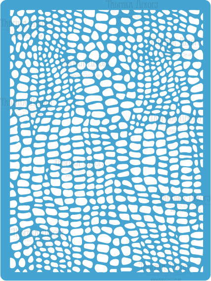 Stencil for crafts 15x20cm "Reptile skin" #170