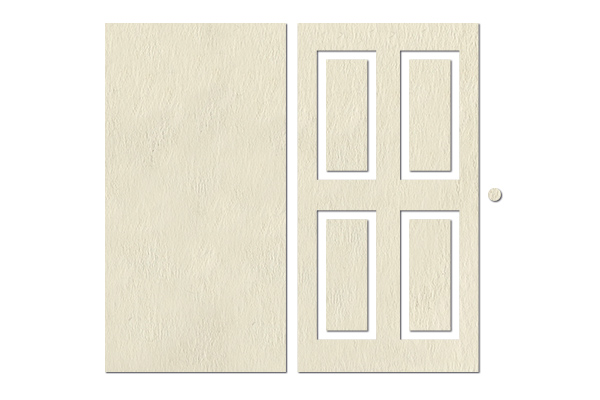 Chipboard embellishments set, Doors with decoration, 10х15 см, #830