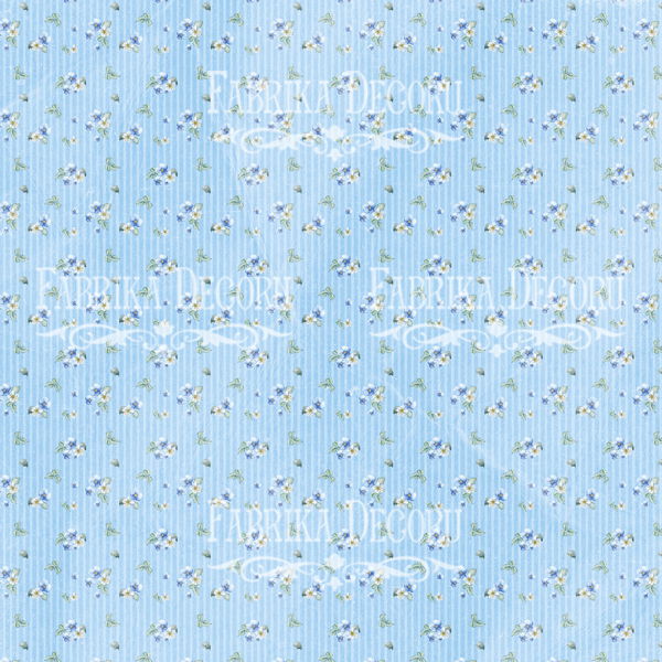 Лист двостороннього паперу для скрапбукінгу Shabby baby boy redesign #35-03 30,5х30,5 см - фото 0