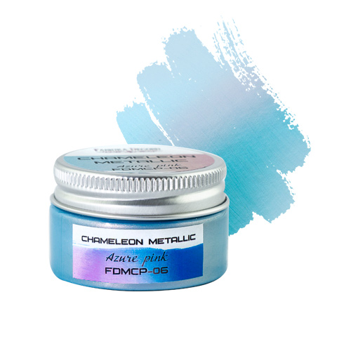 Metallic-Chamäleon-Lack. Farbe Azurrosa 30 ml - Fabrika Decoru