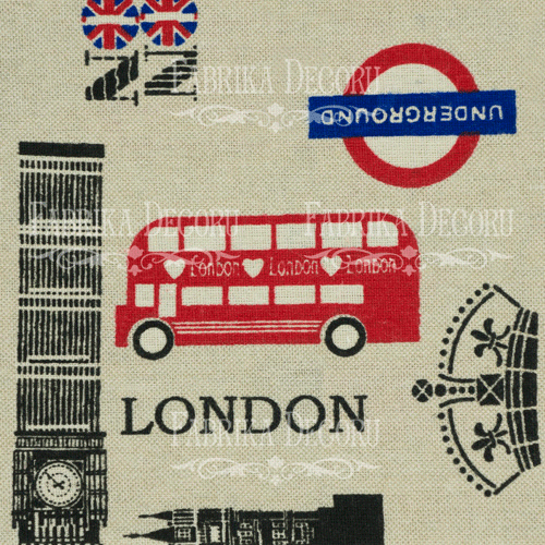 Kawałek tkaniny 35X75 Londyn  - Fabrika Decoru