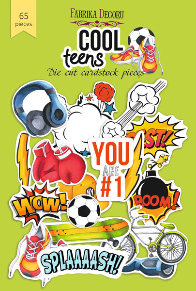 Set of die cuts Cool Teens, 65pcs