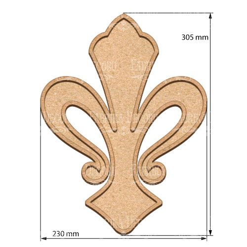  Art board Lily heraldry 23х30,5 cm - foto 0