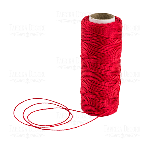 Czerwony nylonowy sznurek - Fabrika Decoru