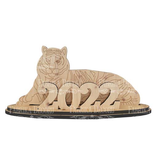 Rohling für Dekoration #426 "Tiger 2022 #2" - Fabrika Decoru