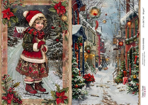 Decoupage card #0562, 21cm x 29,7cm