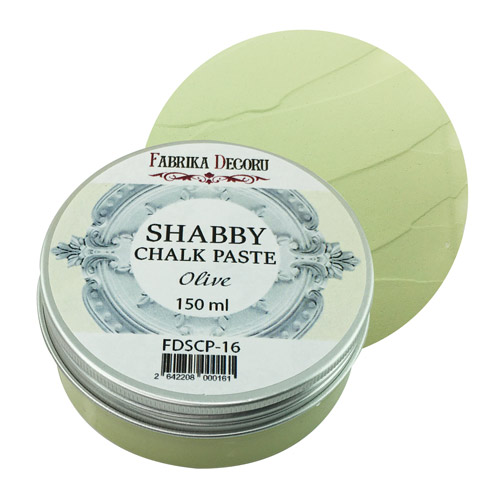 меловая паста shabby chalk paste оливка 150 мл фабрика декору