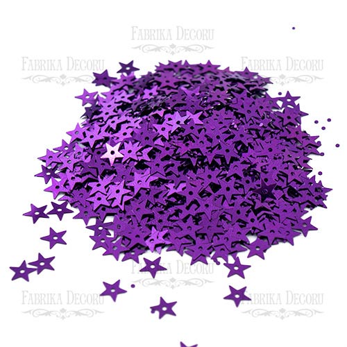 Sequins Stars, blackberry metallic, #119 - foto 0