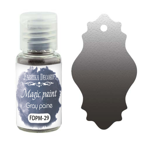 сухая краска magic paint серая пейна 15мл фабрика декору