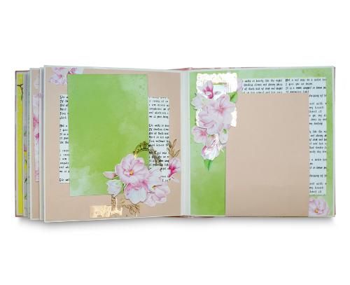 Scrapbooking photo album “Magnolia in Bloom”, 20cm x 20cm, DIY Kit #12 - foto 6
